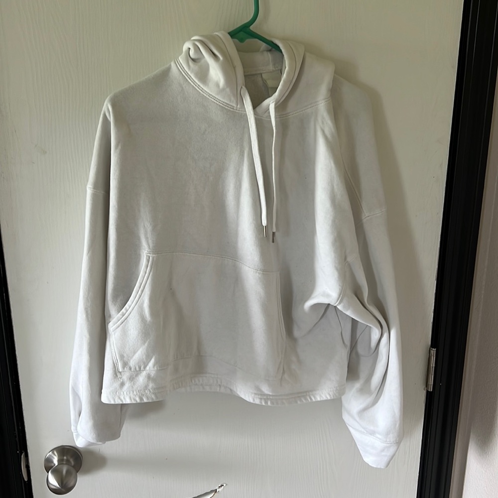 Crop white Sweatshirt